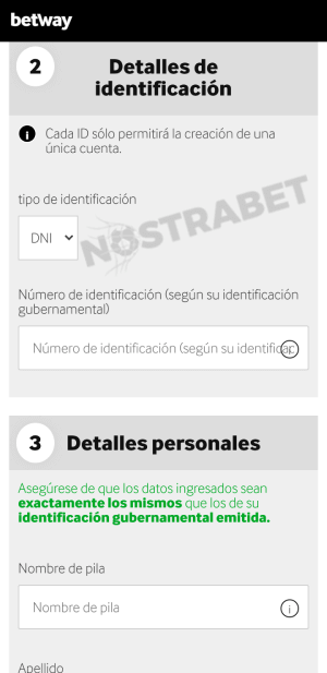 Betway registro movil