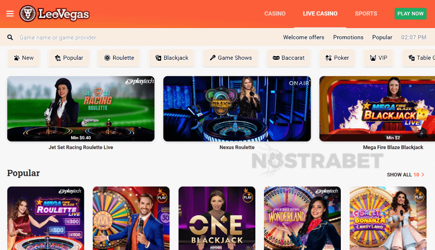 leovegas live casino