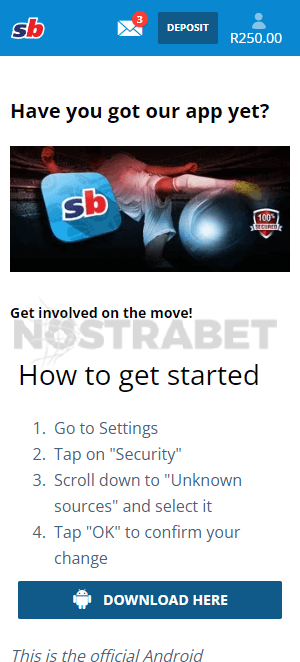 Sportingbet download for android