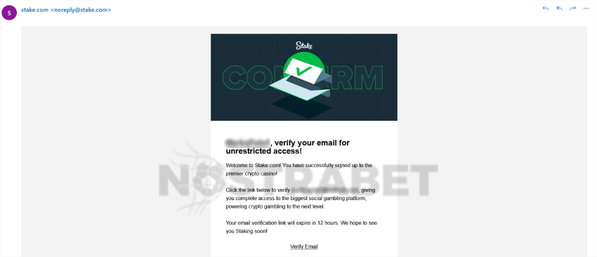 stake verify email
