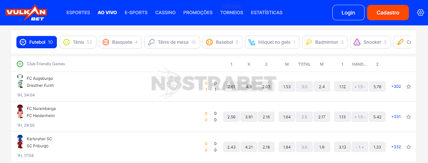 vulkanbet de apostas ao vivo